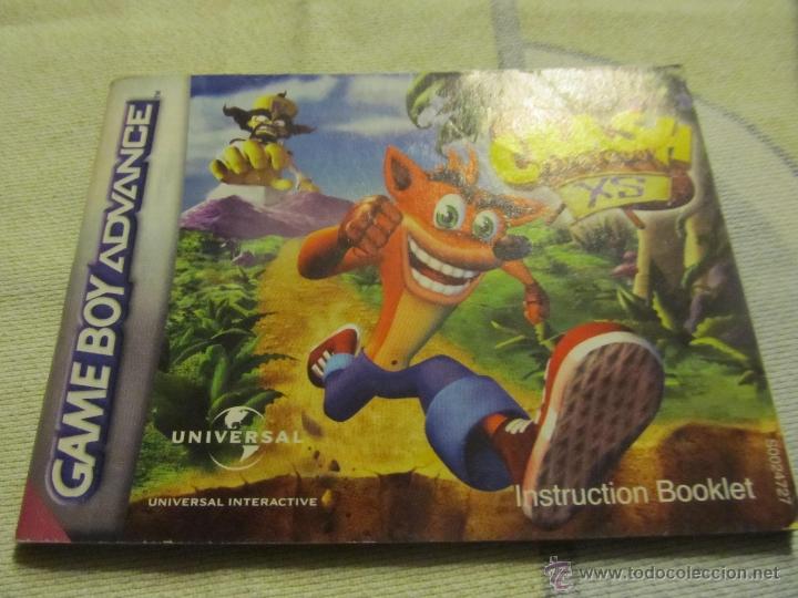Old Toys: LIBRO DE INSTRUCCIONES GAME BOY NINTENDO CRASH