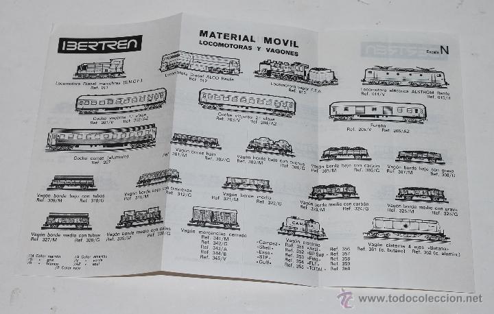 Old Toys: FOLLETO EN BLANCO Y NEGRO LOCOMOTORAS Y VAGONES IBERTREN ESCALA N.