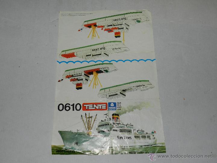 Juguetes antiguos: (M-ALB3) CATALOGO TENTE 0610 MOTONAVE, DESPLEGABLE, SE&Ntilde;ALES DE USO