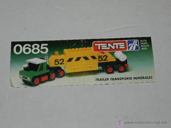 Juguetes antiguos: (M-ALB4) CATALOGO TENTE 0685 TRAILER TRANSPORTE MINERALES , DESPLEGABLE, SE&Ntilde;ALES DE USO