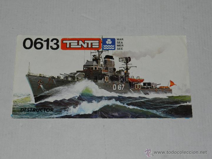 Juguetes antiguos: (M-ALB3) CATALOGO TENTE 0613 DESTRUCTOR , DESPLEGABLE, SE&Ntilde;ALES DE USO