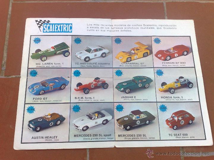 Old Toys: FOLLETO SCALEXTRIC ULTIMAS NOVEDADES SCALEXTRIC EXIN A&Ntilde;OS 70