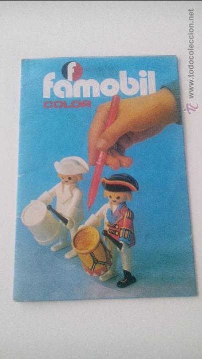 Juguetes antiguos: Cat&aacute;logo Playmobil coloreables - Foto 1