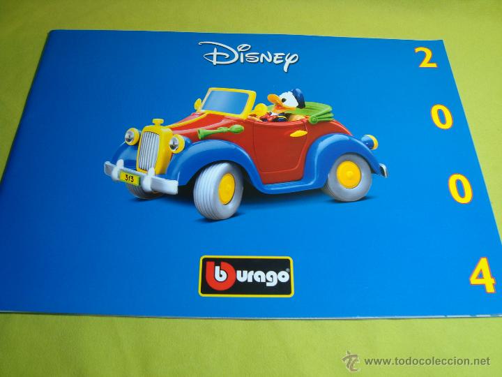 Brinquedos antigos: CATALOGO GENERAL PARA TIENDA DE COCHES BBURAGO BURAGO DISNEY 2004
