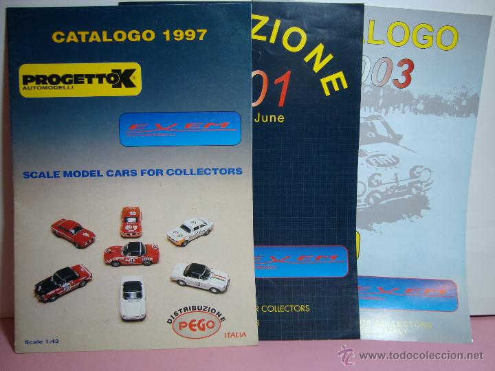 Brinquedos antigos: LOTE DE 3 CATALOGO GENERAL DE TIENDA COCHES DE PROGETTO K PROGETTOK 1,43