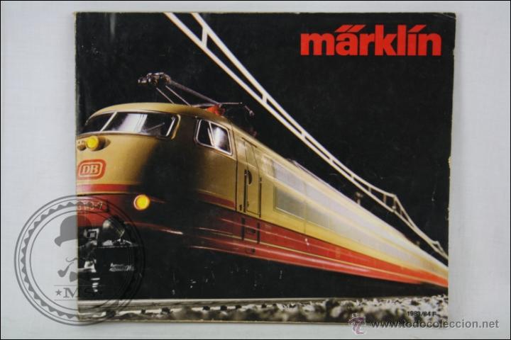 Giocattoli antichi: Cat&aacute;logo de Maquetas de Tren en Franc&eacute;s - Marklin - A&ntilde;os 80 - 27 x 22 Cm