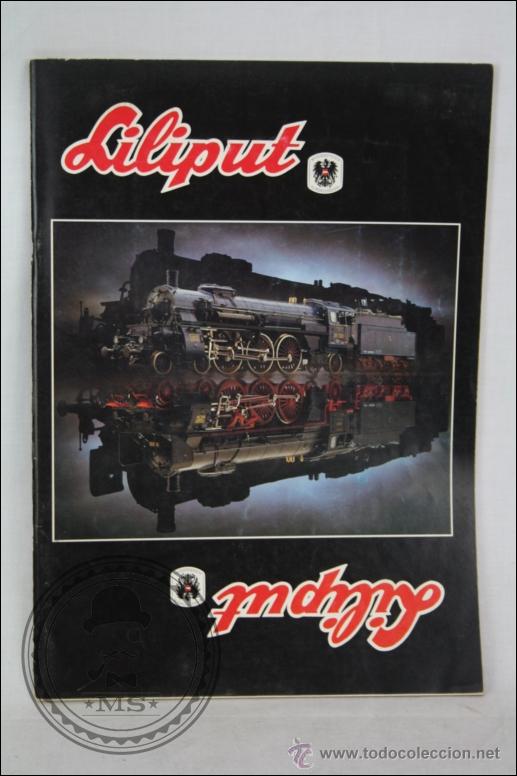 Giocattoli antichi: Cat&aacute;logo de Maquetas de Tren en Alem&aacute;n - Liliput. A&ntilde;o 1984 - Medidas 30 x 21 Cm