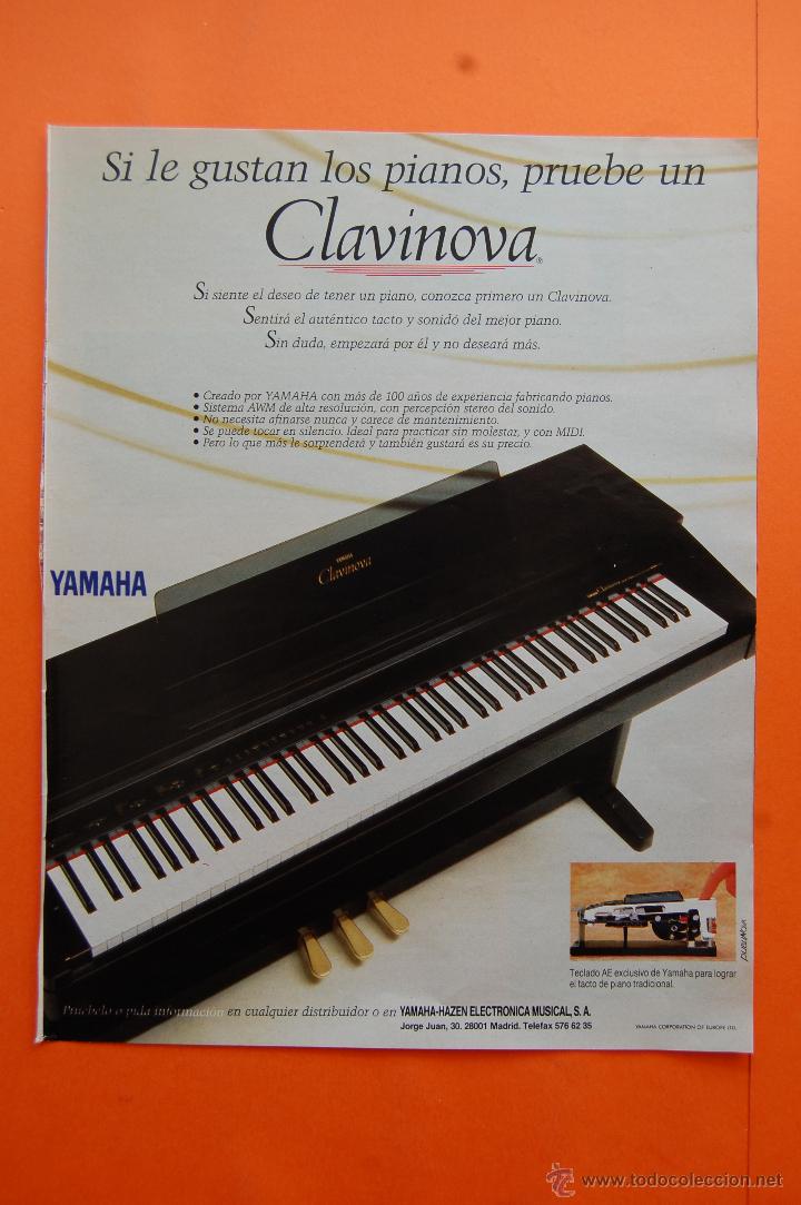 Giocattoli antichi: PUBLICIDAD 1991 - COLECCION JUGUETES - ORGANO YAMAHA CLAVINOVA
