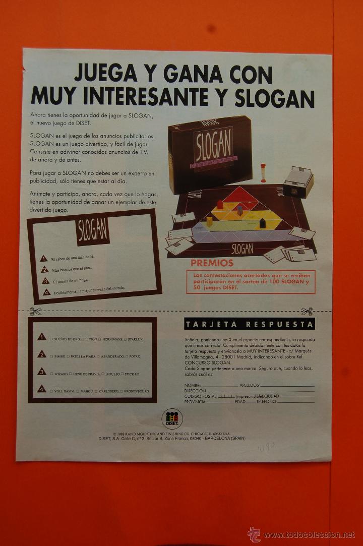 Giocattoli antichi: PUBLICIDAD 1990 - COLECCION JUGUETES - DISET SLOGAN