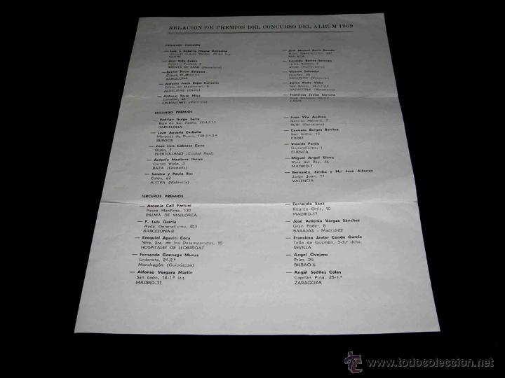 Giocattoli antichi: Documentaci&oacute;n Club Juguetes Paya. Relaci&oacute;n de premios y premiados del concurso Album 1969.