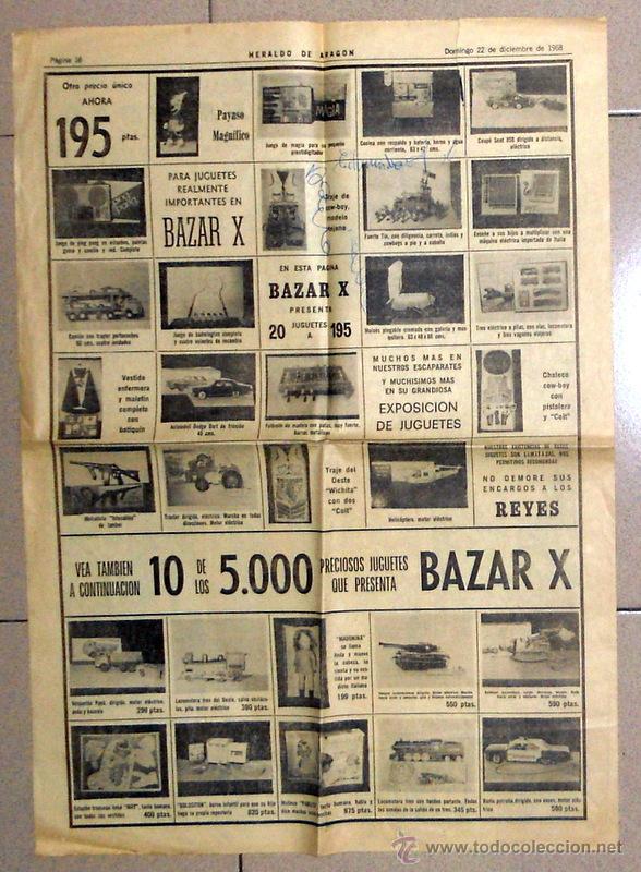 Giocattoli antichi: ANUNCIOS PERIODICO JUGUETES ANTIGUOS MU&Ntilde;ECA PABLITA VOLQUETON PAY&Aacute; METRALLETA INTOCABLES