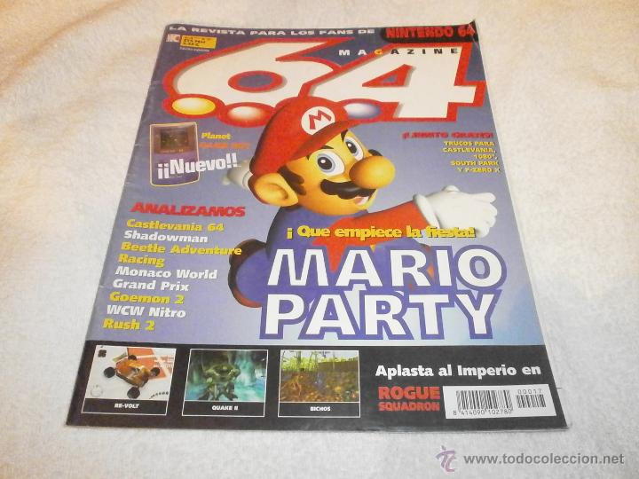 Giocattoli antichi: REVISTA MAGAZINE 64 N&ordm; 17 CON JUEGO MARIO PARTY EN PORTADA