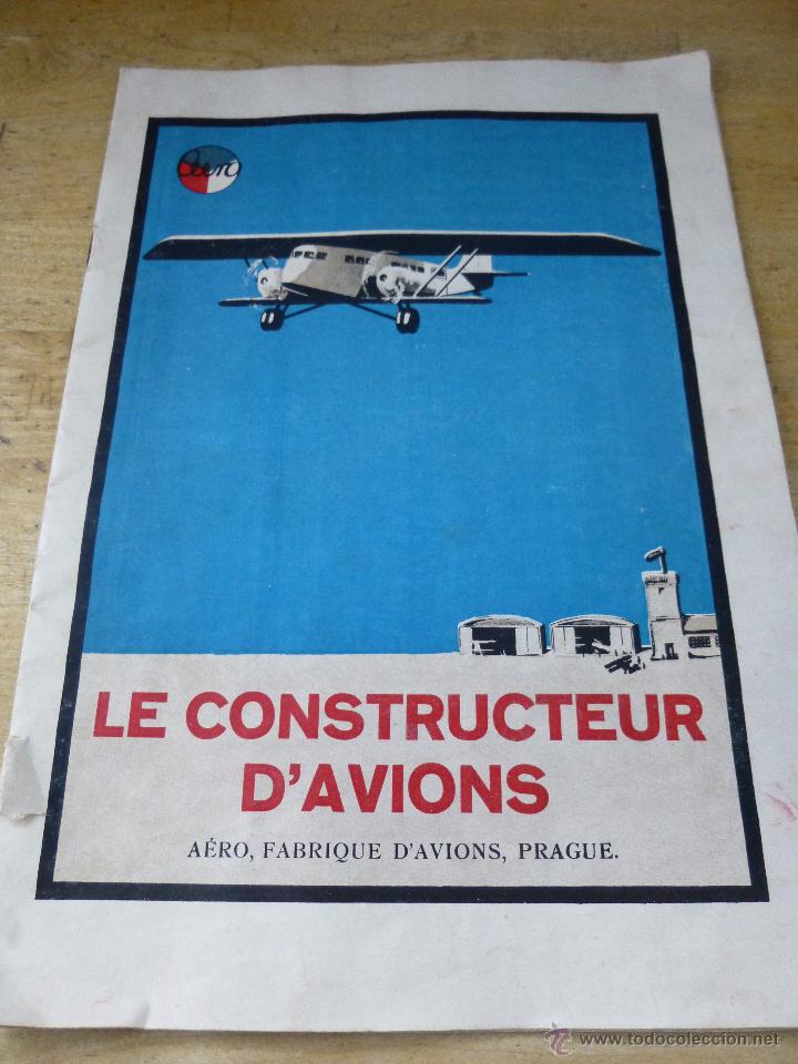 Old Toys: LE CONSTRUCTEUR D'AVIONS, AERO, FABRIQUE D'AVIONS, PRAGUE. AVIONES DE MADERA, EDICION FRANCESA