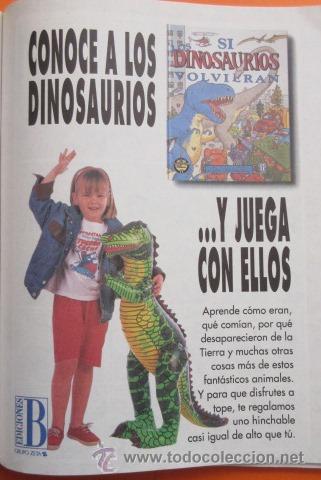 Brinquedos antigos: PUBLICIDAD - COLECCION JUGUETES - SI LOS DINOSAURIOS VOLVIERAN