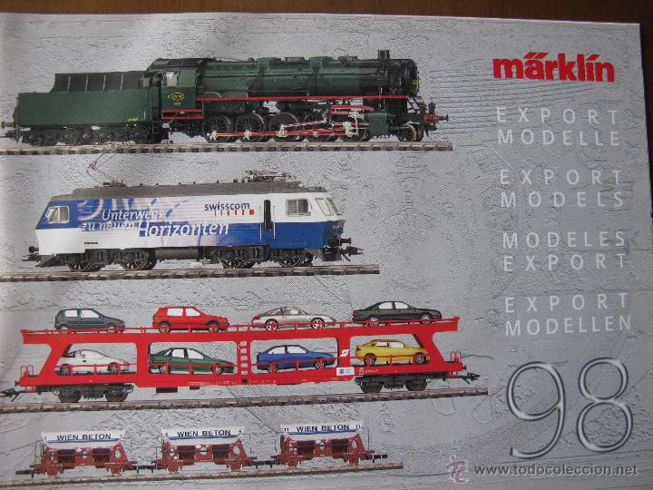 Juguetes antiguos: M&Auml;RKL&Iacute;N. CAT&Aacute;LOGO EXPORT MODELLE, EXPORT MODELS, MODELES EXPORT, EXPORT MODELLEN 1998. 32 P&Aacute;GS. - Foto 1