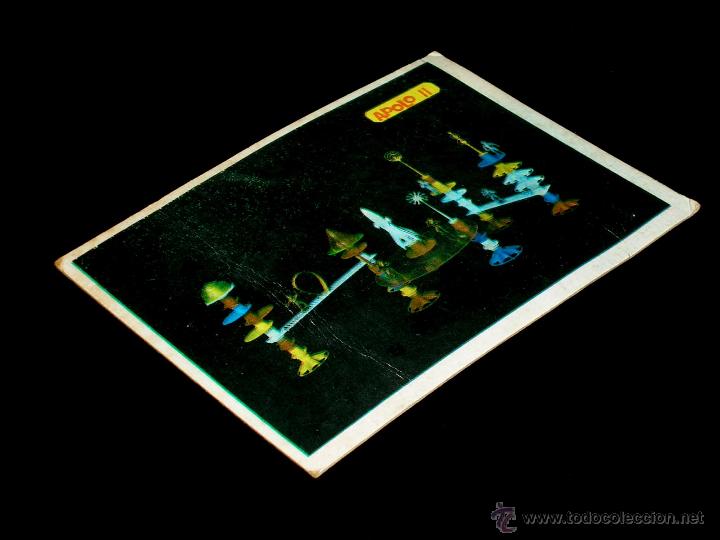 Juguetes antiguos: Tarjeta cromo Espacio serie Apolo II, Airgam, original a&ntilde;os 60.