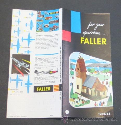 Juguetes antiguos: CAT&Aacute;LOGO FALLER 1962/63 - Foto 1
