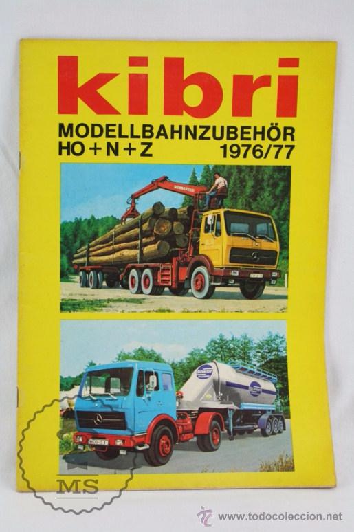 Juguetes antiguos: Cat&aacute;logo en Alem&aacute;n de Maquetas de Trenes Kibri 1976/77 - Modellbahnzubeh&ouml;r HO, N, Z, I