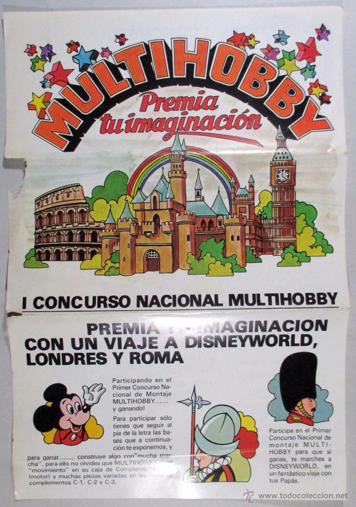 Brinquedos antigos: POSTER MULTIHOBBY , JUGUETES , FEBER , VIAJE A DISNEYWORLD