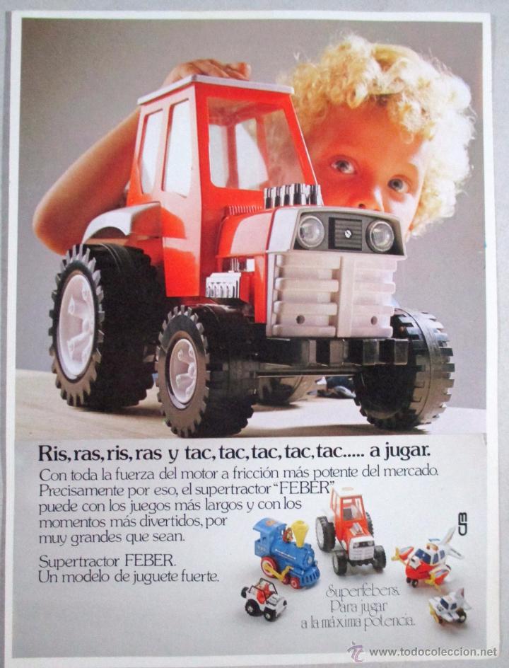 Juguetes antiguos: CAT&Aacute;LOGO JUGUETES , SUPERTRACTOR , FEBER , MINI POSTER