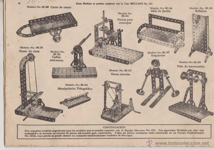 Juguetes antiguos: CATALOGO DE MECANO N&ordm; 00 - Foto 2
