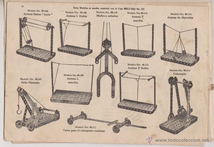 Juguetes antiguos: CATALOGO DE MECANO N&ordm; 00 - Foto 4