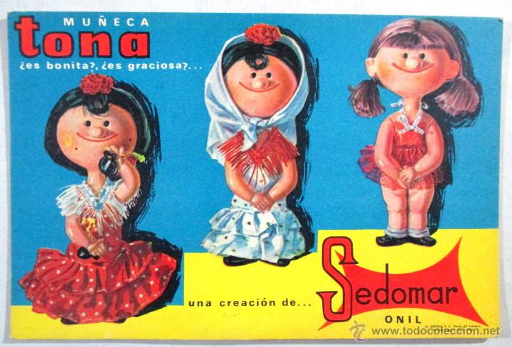 Giocattoli antichi: MU&Ntilde;ECA TONA , SEDOMAR ONIL , CART&Oacute;N PUBLICITARIO , DISPLAY PUBLICIDAD