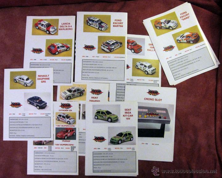 Brinquedos antigos: CATALOGO TEAM SLOT 1995 1996 - CARPETA CON 23 FICHAS (VER FOTOS)  - SCALEXTRIC