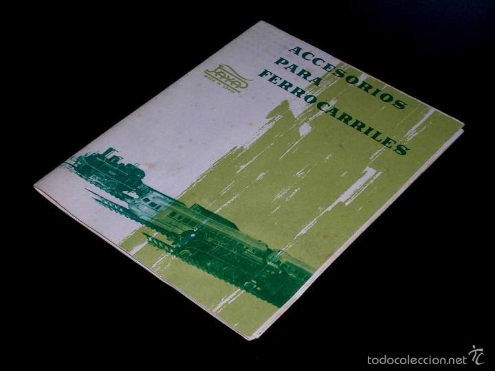 Juguetes antiguos: Cat&aacute;logo Accesorios para Ferrocarriles Trenes El&eacute;ctricos y Mec&aacute;nicos 0 / H0. Paya, original a&ntilde;o 1963