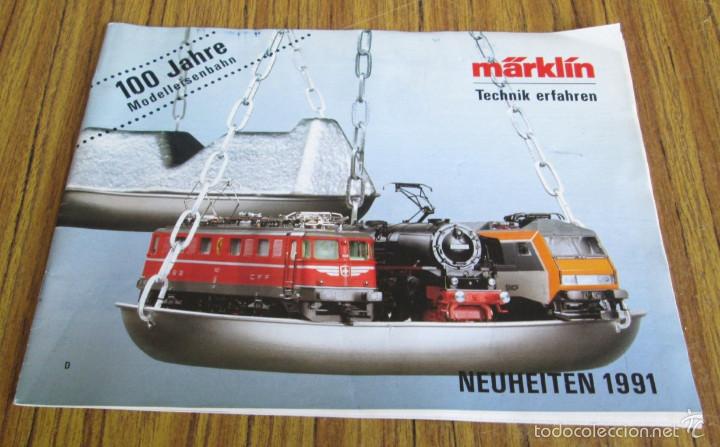 Juguetes antiguos: cat&aacute;logo M&auml;rklin 1991 - Technik erfahren - en Alem&aacute;n