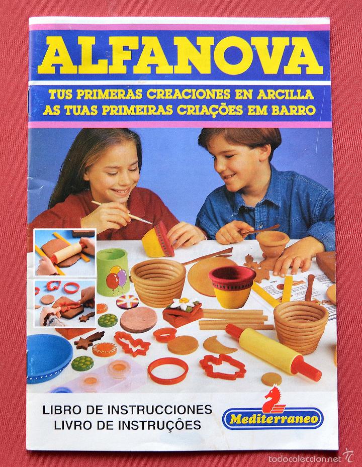 Juguetes antiguos: ALFANOVA - LIBRO DE INSTRUCCIONES - CREACIONES EN ARCILLA - MEDITERRANEO - A&Ntilde;OS 80