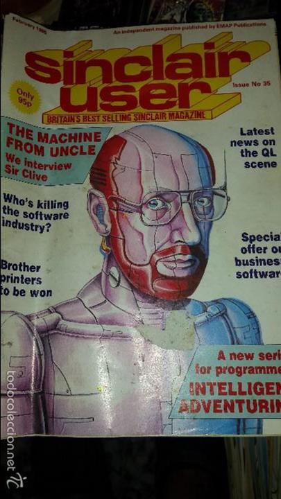 Juguetes antiguos: Revista SINCLAIR USER. N&ordm; 36 FEBRERO 1985 en ingl&eacute;s