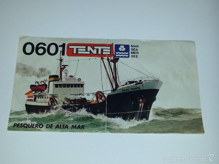 Juguetes antiguos: TENTE  : ANTIGUAS INSTRUCCIONES DEL BARCO PESQUERO DE ALTA MAR - REF- 0601 A&Ntilde;O 1977 EXIN LINES BROS