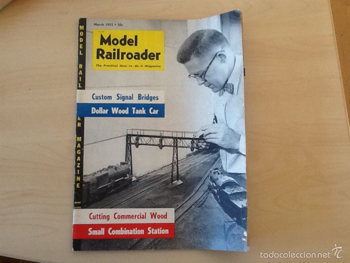 Juguetes antiguos: Model railroader March 1955 - Foto 1