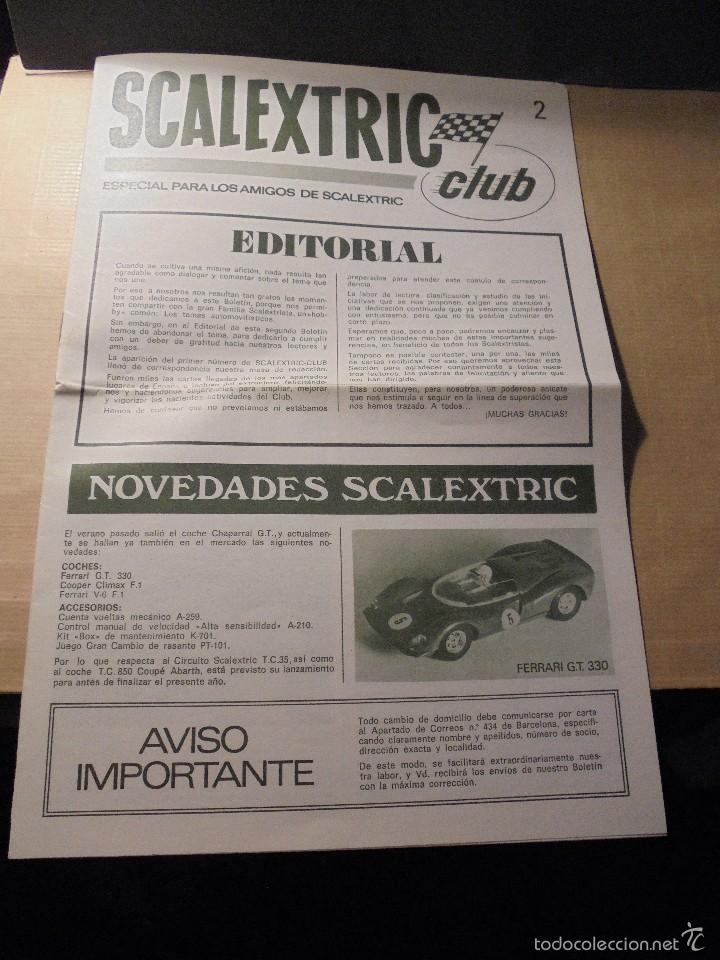 Giocattoli antichi: SCALEXTRIC CLUB N&ordm; 2 - 8 PAG. 30X20 CM. XI - 1969