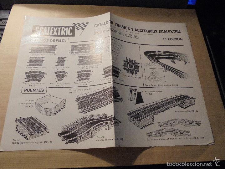 Giocattoli antichi: SCALEXTRIC - CATALOGO TRAMOS Y ACCESORIOS SCALEXTRIC 4&ordf; EDC. ( VI - 70 ) 4 PAG. 28X20,5 CM.