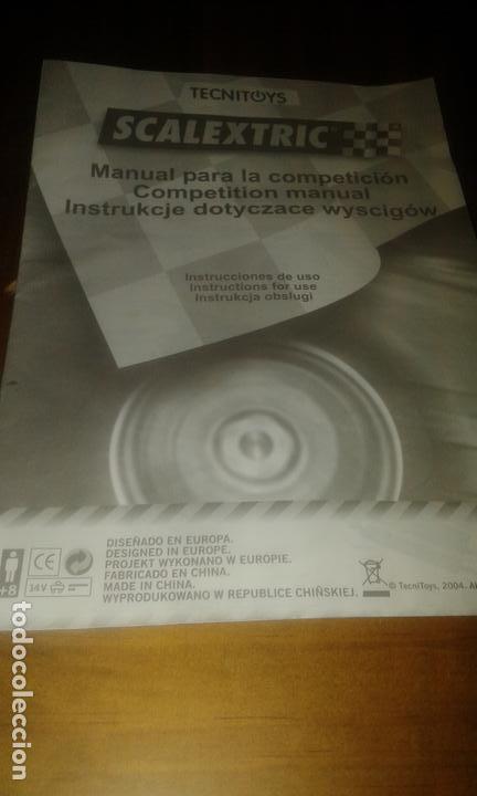 Juguetes antiguos: scalestric manual para la competicion