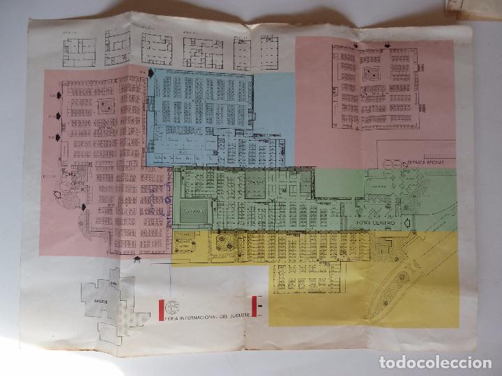 Giocattoli antichi: PLANO O MAPA DE LA FERIA INTERNACIONAL DEL JUGUETE. FMI. VALENCIA RARO., A&ntilde;os 70