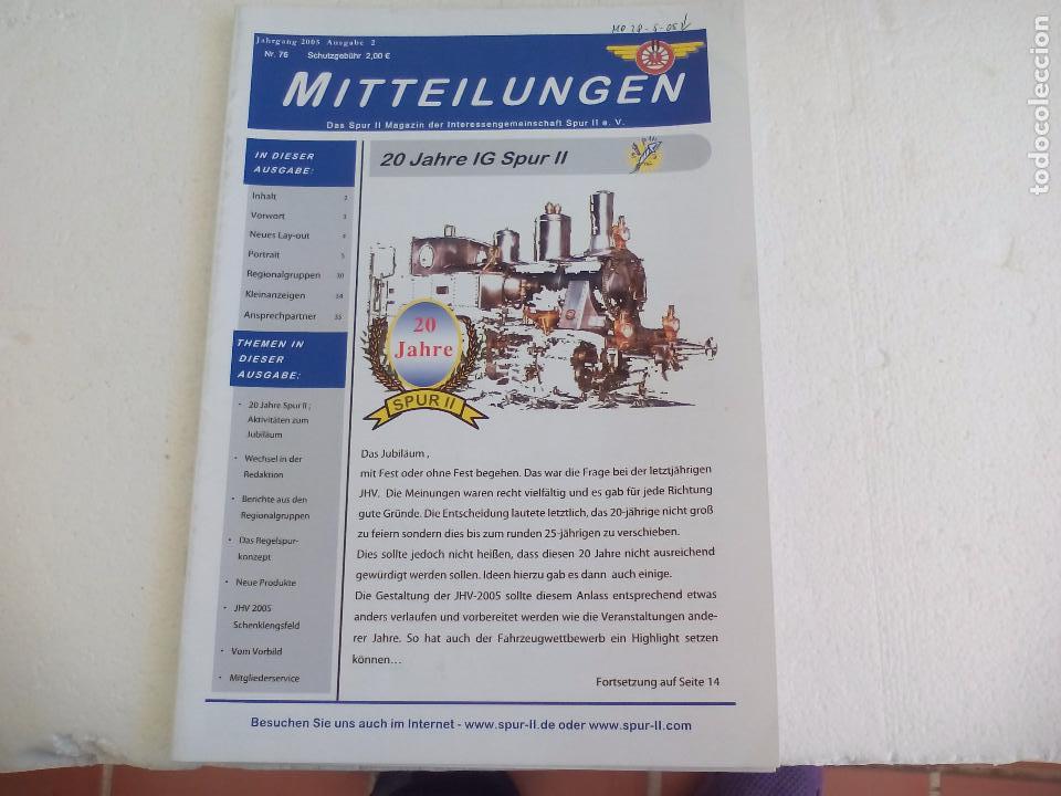 Giocattoli antichi: Die Spur II. MItteilungen 2005, nr. 76. Revista Maquetas, trenes tren H0, modelismo. Maqueta.