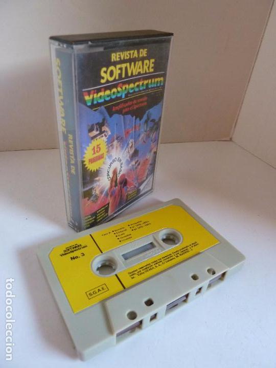 Giocattoli antichi: REVISTA DE SOFTWARE VIDEOSPECTRUM 3. CASSETTE CON 15 PROGRAMAS