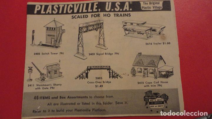 Giocattoli antichi: ANTIGUO CATALOGO.PLASTICVILLE.USA.SCALED FOR HO TRAINS.BACHMANN BROS.TRENES A ESCALA.