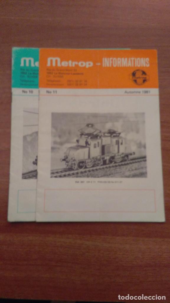 Giocattoli antichi: 2 REVISTAS DE METROP INFORMATIONS , N&ordm; 10-11-