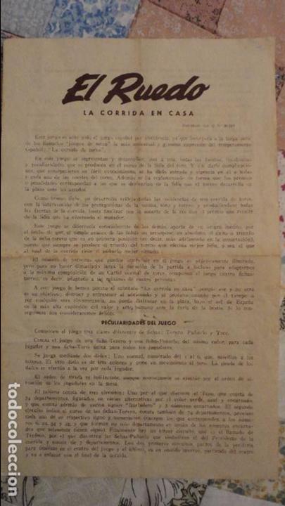 Giocattoli antichi: ANTIGUO FOLLETO.JUEGO EL RUEDO.LA CORRIDA EN CASA.
