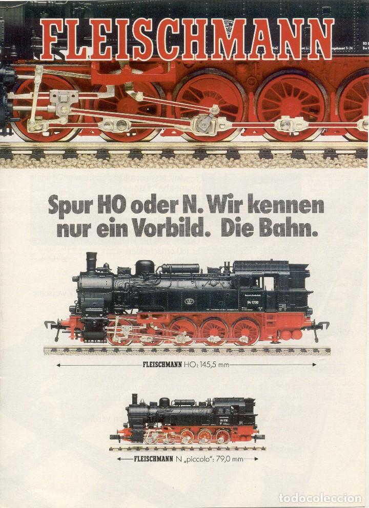 Juguetes antiguos: cat&aacute;logo FLEISCHMANN 1984 ? - Spur HO oder N  Die Bahn.   - en alem&aacute;n - Foto 1