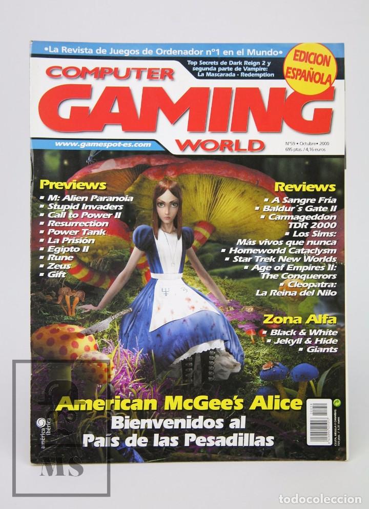 Brinquedos antigos: Revista de Videojuegos - Computer Gaming World. N&ordm; 59, 2000 - Baldur's Gate II, Carmageddon...
