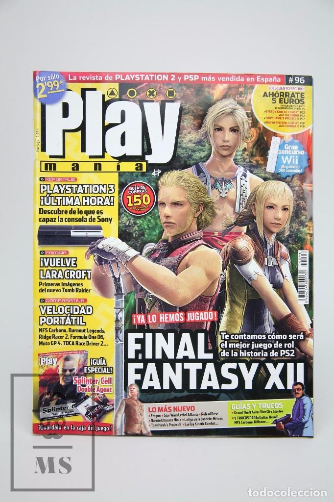 Old Toys: Revista de Videojuegos - Play Man&iacute;a, 2007. N&ordm; 96, Final Fantasy XII, Vuelve Lara Croft.