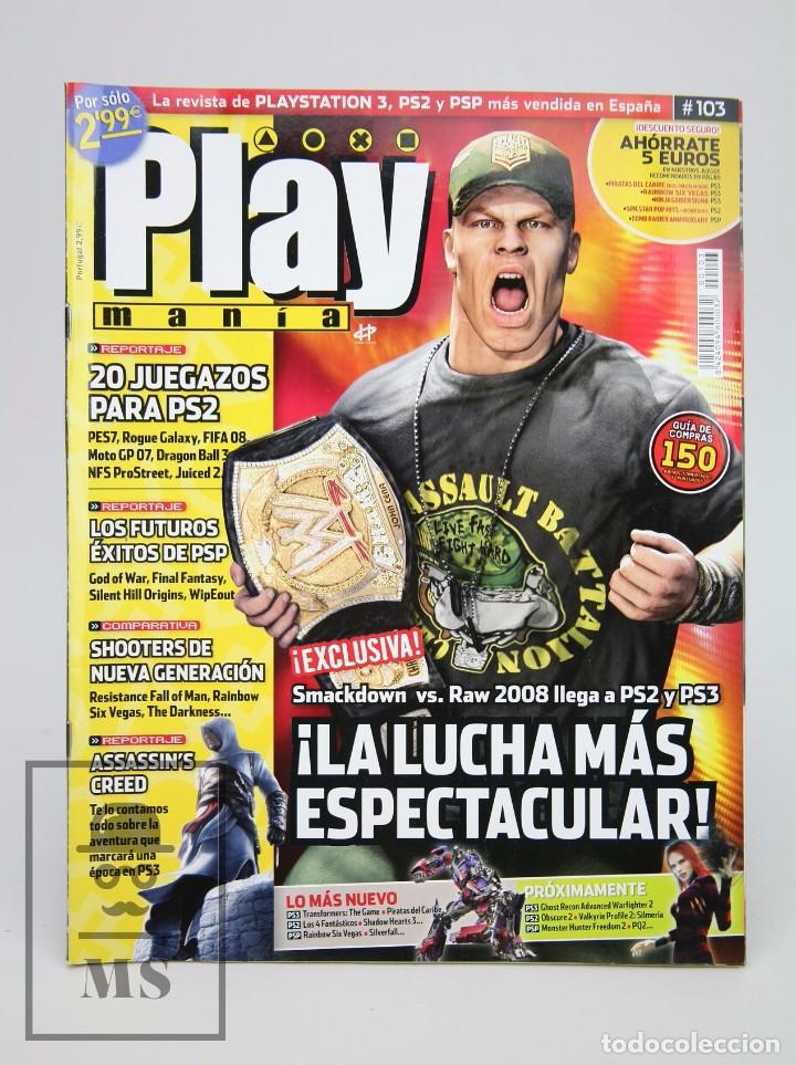Old Toys: Revista de Videojuegos - Play Man&iacute;a, 2007. N&ordm; 103, Smackdown VS Raw 2008, Assasin's Creed.