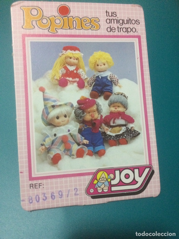 Brinquedos antigos: Cart&oacute;n de mu&ntilde;ecos Popines de Joy a&ntilde;os 80