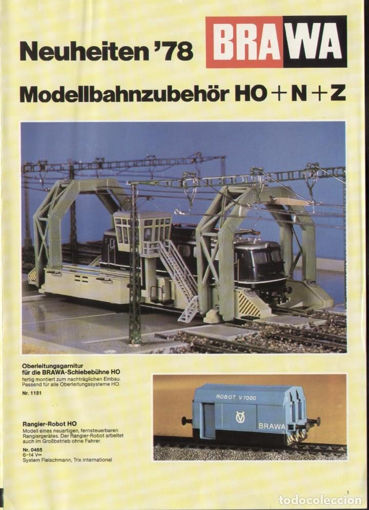 Articles de modélisme ferroviaire BRAWA 1970-1987