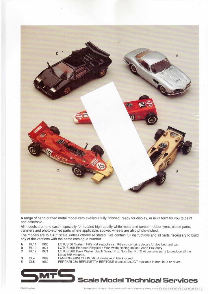 Juguetes antiguos: SCALE MODEL TECHNICAL SERVICES. SMTS. ENGLAND. - Foto 1